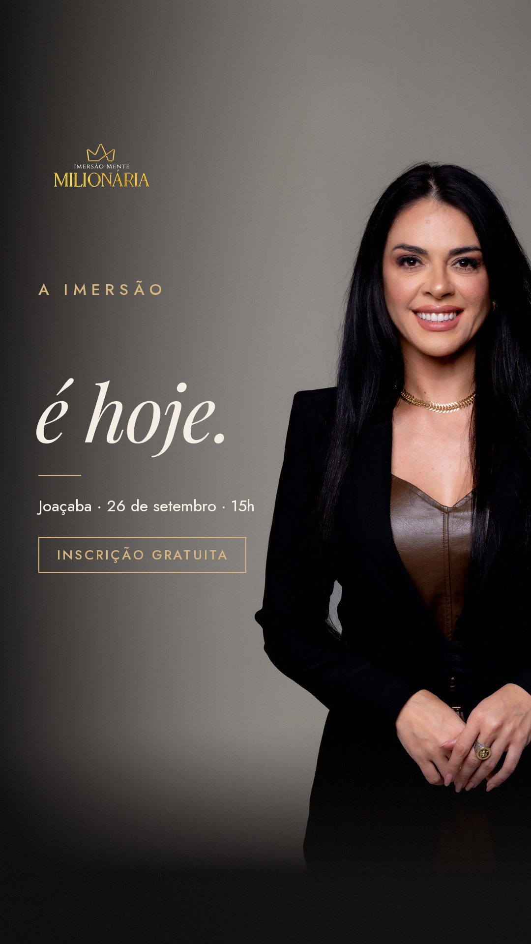 É hoje Joaçaba